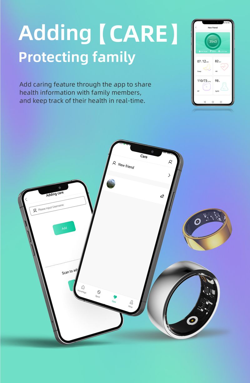 R09M Fashion Stainless Steel Smart Ring Heart Rate Blood Oxygen Pressure Monitor Intelligent Finger Ring IP68 Waterproof Rings_voghion.com