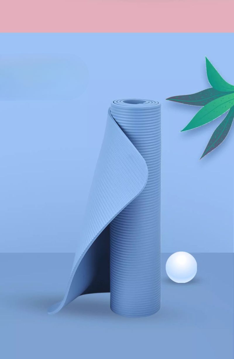 Yoga Thickened Non-Slip Exercise Fitness Sit-Up Home Use Shock Absorption Soundproof Widened Floor Mat_voghion.com