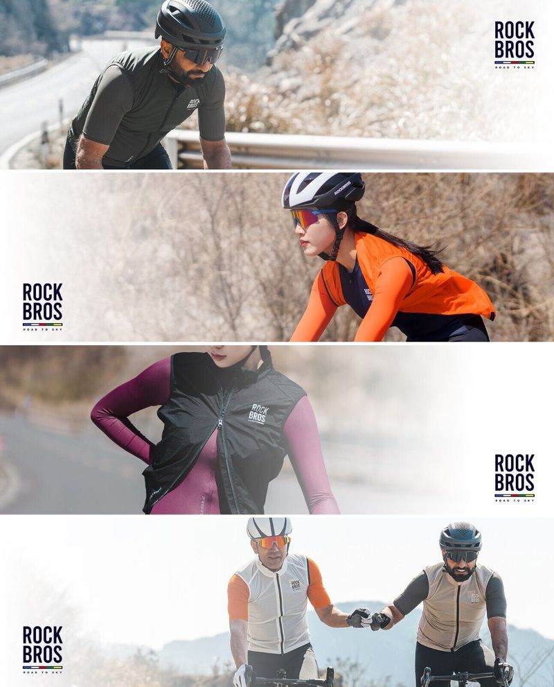Gilet de cyclisme léger sans manches ROCKBROS Road-to-Sky pour femmes et hommes, gilet de course, tailles S à XXL_voghion.com