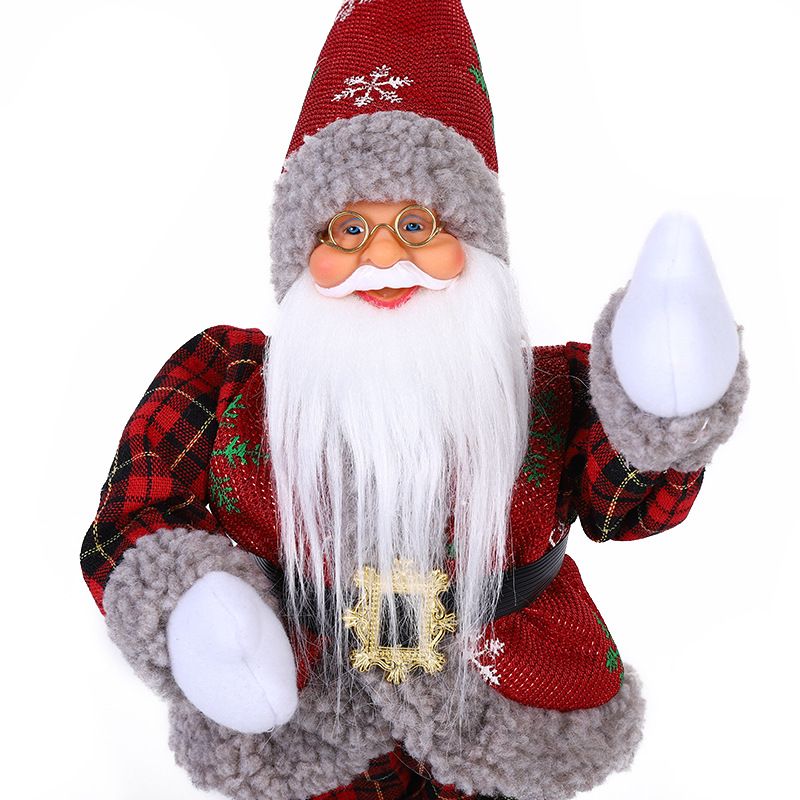 Elektrischer animierter Weihnachtsmann und Schneemann mit Kletterperlen – festliches Fensterornament, Kinderspielzeug, Weihnachtsgeschenk_voghion.com
