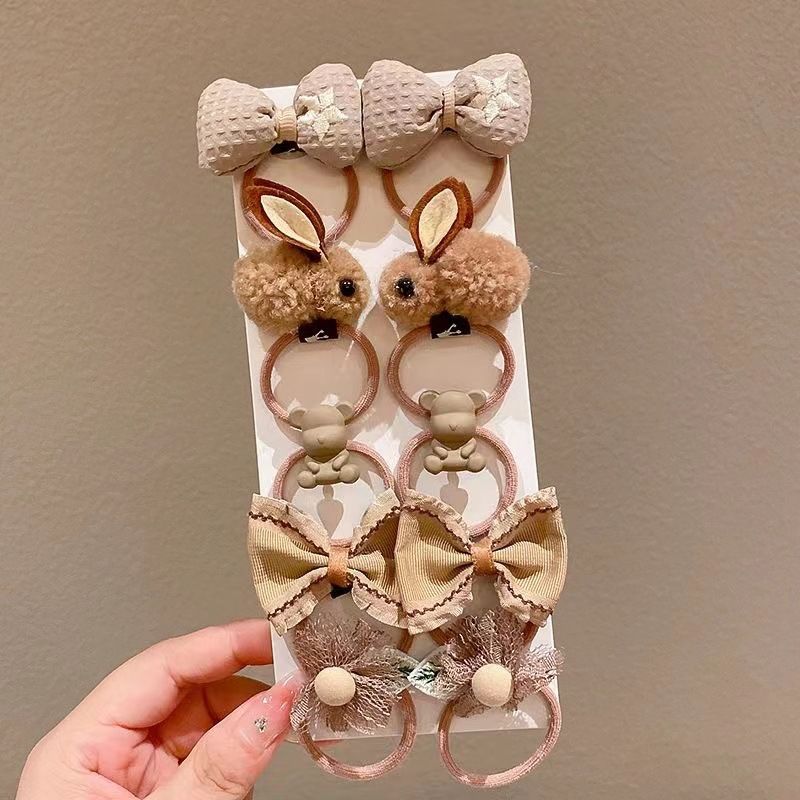 Baby Girl Hairband Cartoon Bow Bunny Bear Kids Hair Accessories Autumn Winter Children Elastic Hair Bands Cute Princess Hair Tie_voghion.com