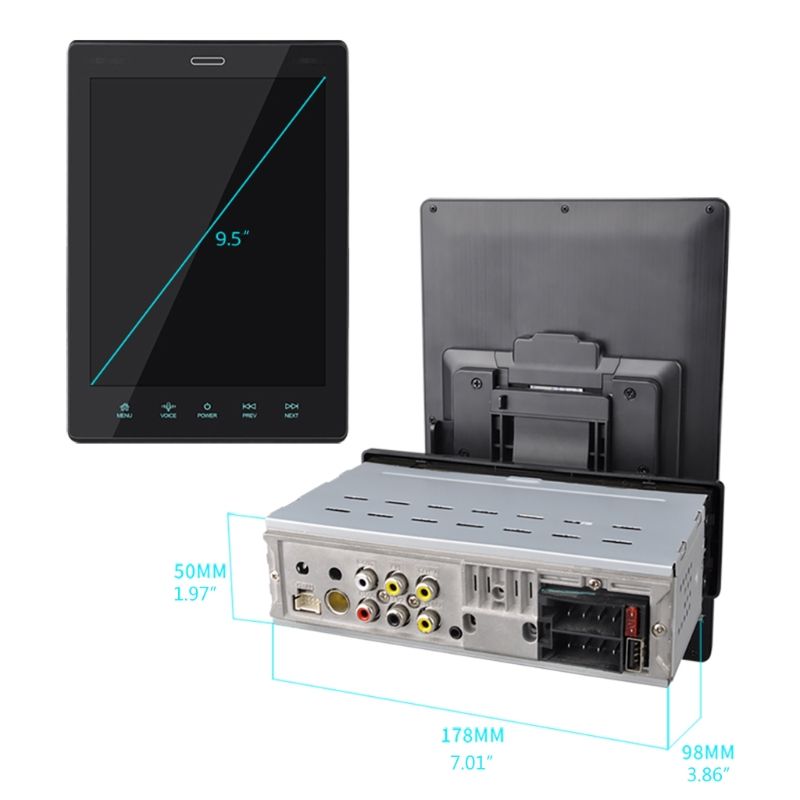 Radio samochodowe z obsługą Bluetooth, samochodowy odtwarzacz audio, dwa wejścia USB, odtwarzacz multimedialny, obsługa Androida 10.1/iOS 13.3_voghion.com