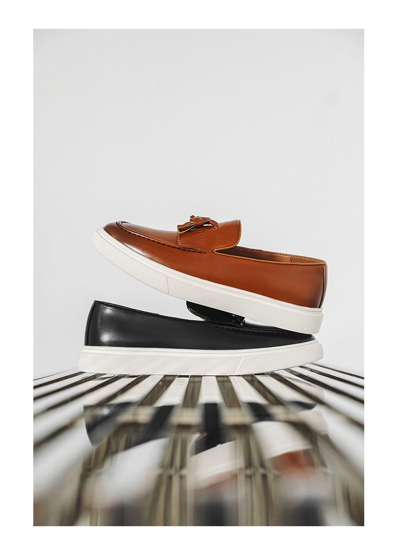 Mocassini da uomo fluidi, scarpe casual in pelle per uomo, comode scarpe slip-on con suola morbida per uomo_voghion.com