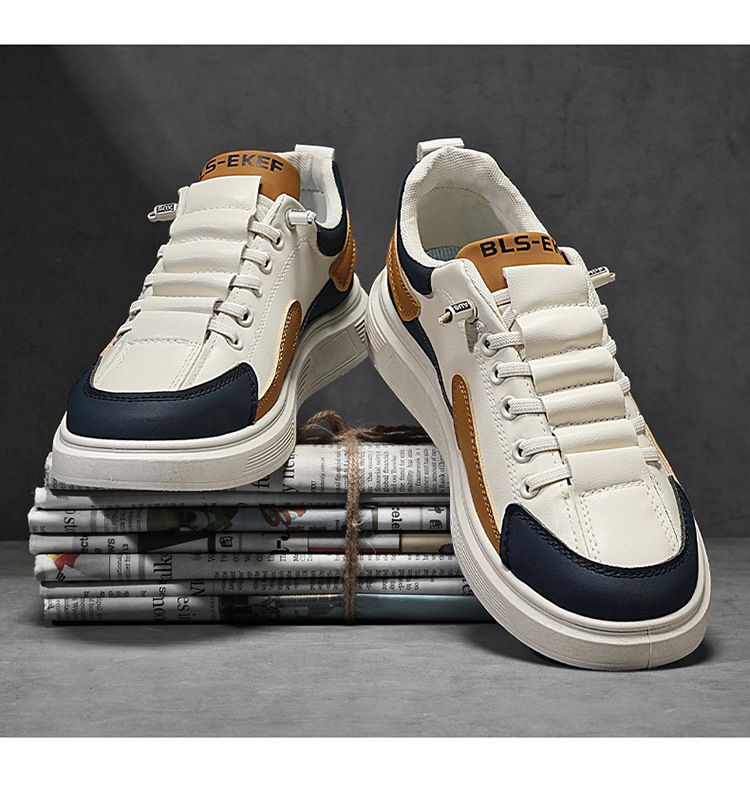 Lage sneakers voor heren met kleurblokkering - Ademende en lichtgewicht instappers voor dagelijks gebruik en buitenactiviteiten_voghion.com
