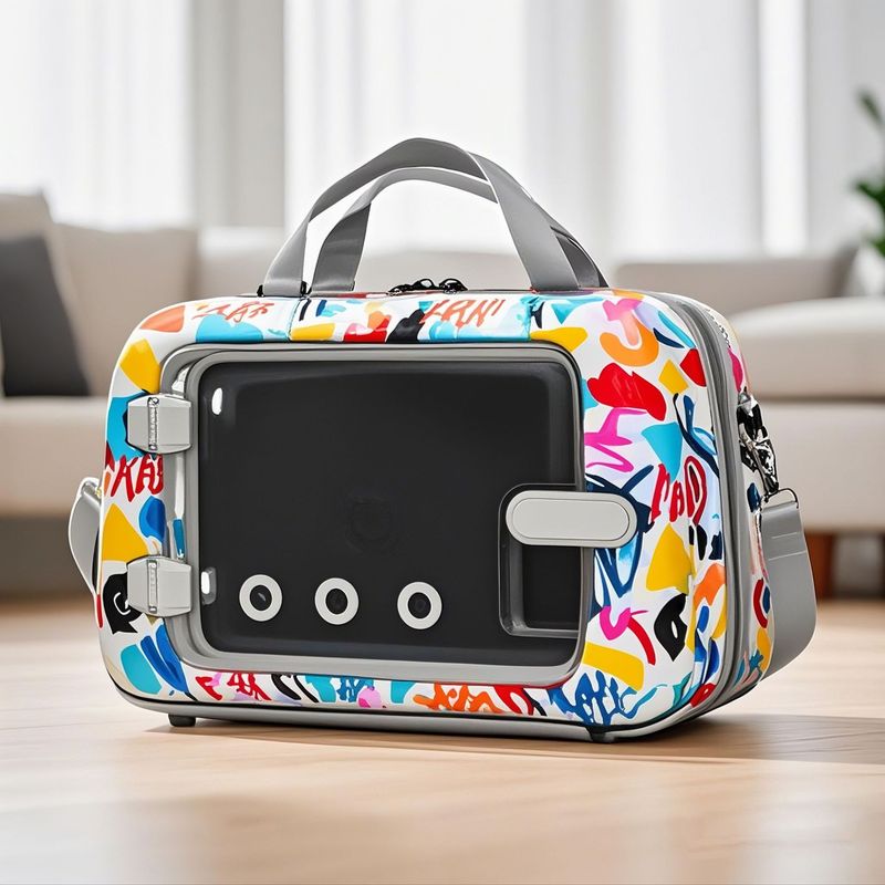 Cat Airline Box Single Shoulder Crossbody Dog Carrier Small Pet Backpack Portable_voghion.com