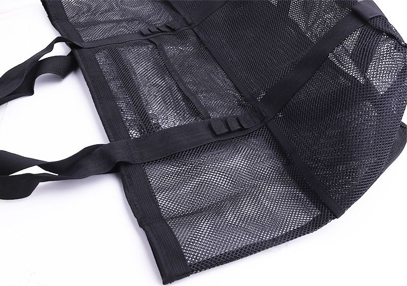 Borsa da spiaggia in rete Borsa da spiaggia con 8 tasche Borsa da bagno Borsa porta giocattoli Borsa cava in rete di grande capacità_voghion.com
