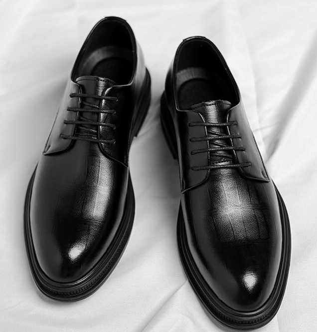 Männer fir geschäftlech formell Kleedung, britesch Stil Casual Héicht Erhéijung, 8cm Kostüm, Schong fir Hochzäitslieder Schong_voghion.com
