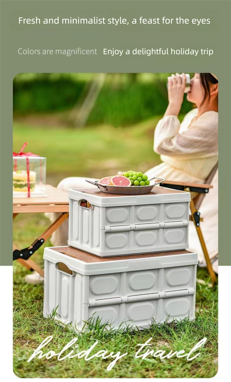 Outdoor Foldable Camping Storage Box That Doubles As A Table_voghion.com