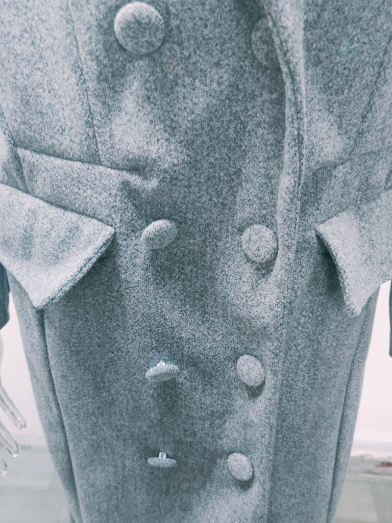 Dameklær litterær retro lapel ullkåpe lang kåpe for kvinner_voghion.com