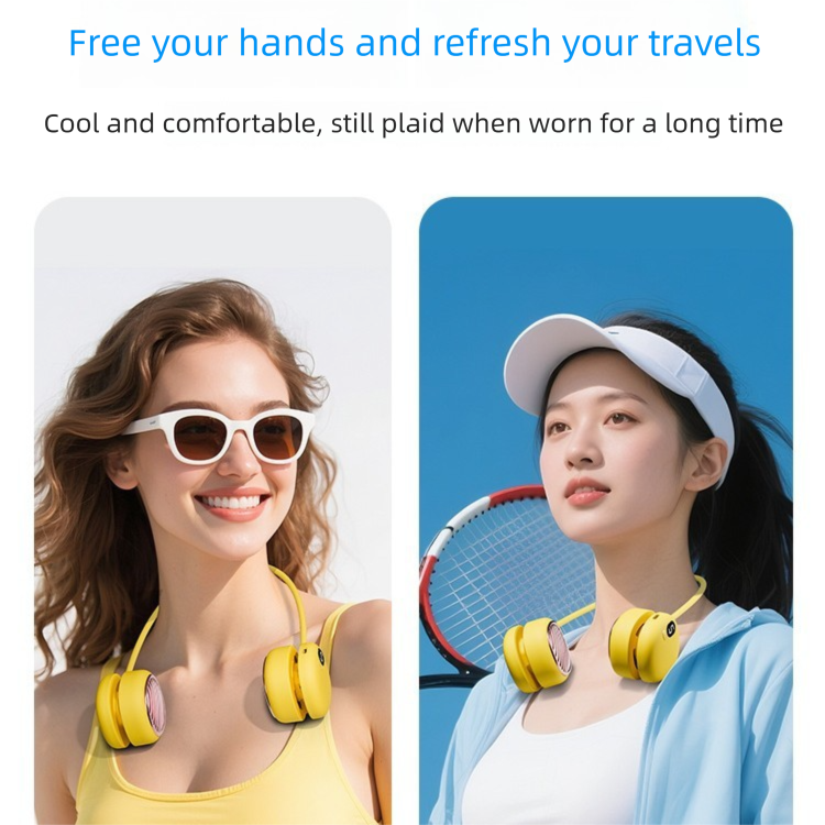 New Model L21 USB Charging Convenient Neck Hanging Lazy Student Children Mini Outdoor Small Fan_voghion.com