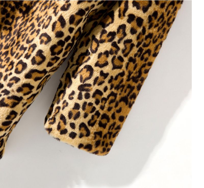 Cappotto di lusso in pelliccia sintetica con stampa leopardata - Cappotto stile blazer di media lunghezza per donna (S-XXXXL)_voghion.com