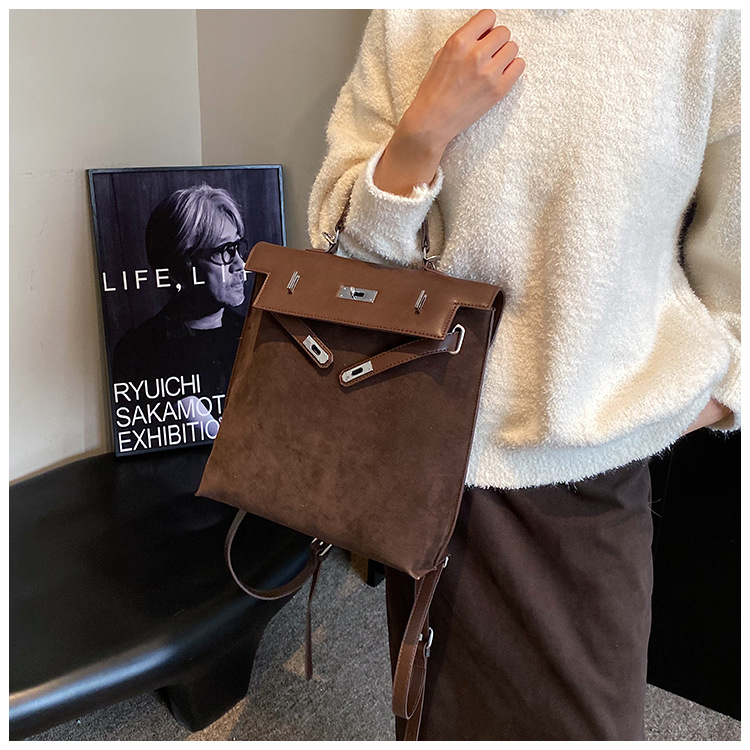 New Women's Bag 2024 New Cross Border Foreign Trade Backpack Retro Trend Women's Minimalist Small Square Bag 098_voghion.com