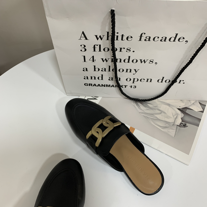 Flat Bottomed Half Slippers New Spring And Summer Outer Wear Sandals Soft Soled Thong Shoes Lazy Mules_voghion.com