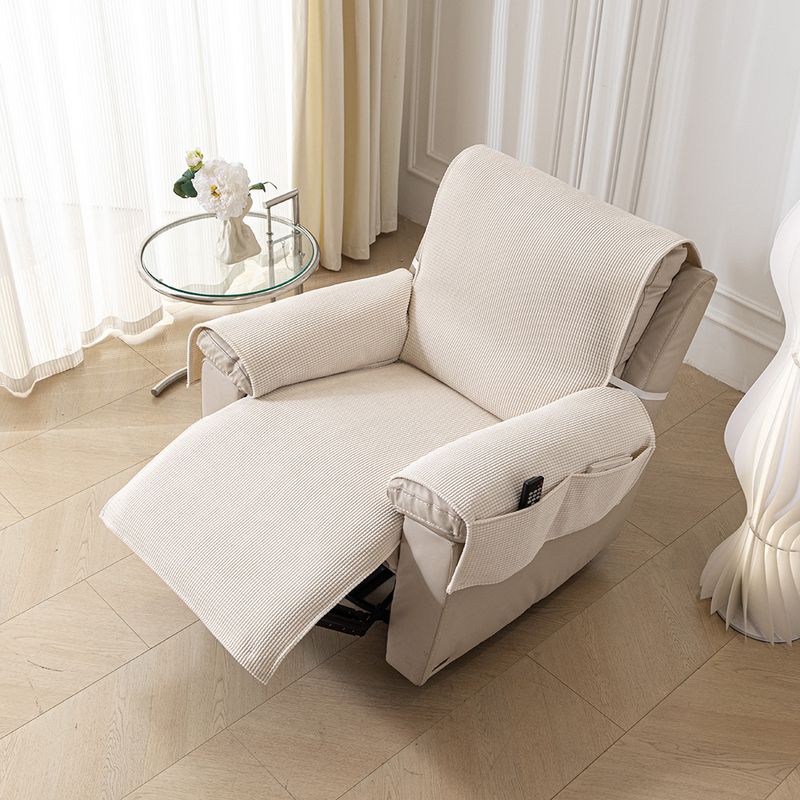 Sofabezug aus Maisfleece – universell passender, dehnbarer Sofaschutz mit rutschfester Unterseite, maschinenwaschbar (Beige, Grau, Braun)_voghion.com