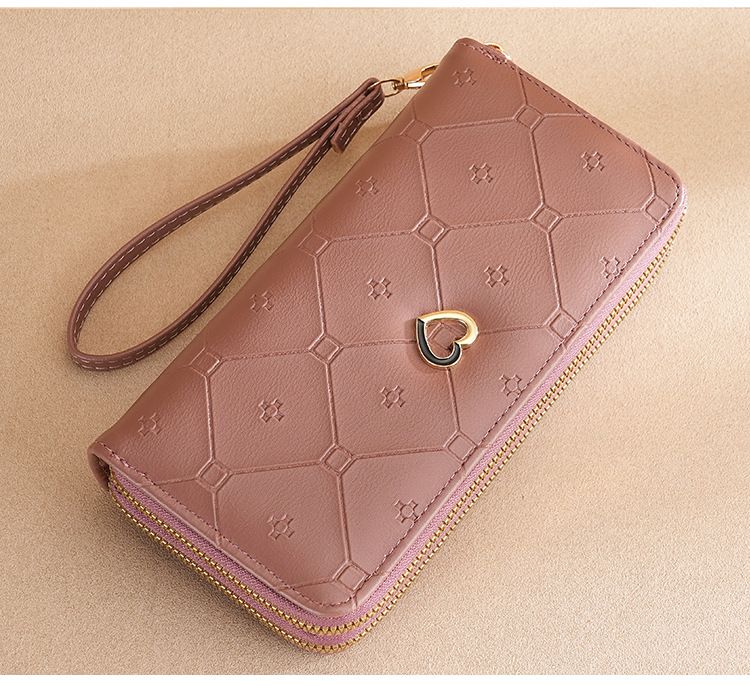 Damen Handtasche Umhängetasche Geldbörse Mädchen Lange Doppelreißverschluss Geldbörse Mode Große Kapazität Handtasche Frauen_voghion.com