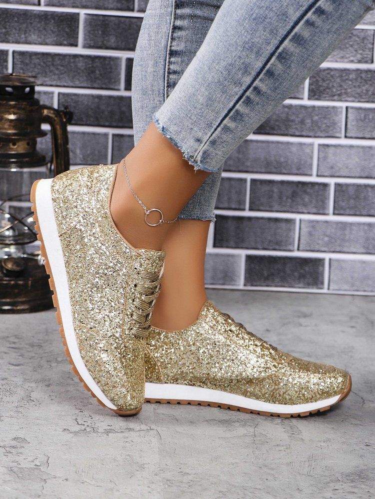 Scarpe sportive con paillettes di grandi dimensioni da donna per le donne, scarpe casual leggere da esterno più vendute_voghion.com