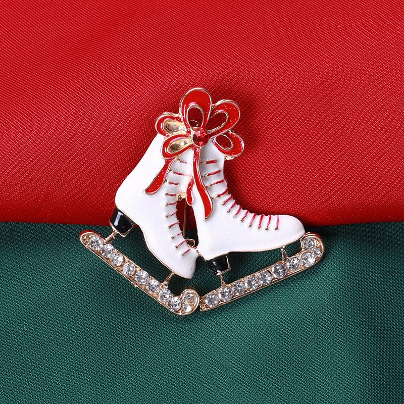 Broche goutte d'huile en alliage incrusté de diamants, faite main._voghion.com