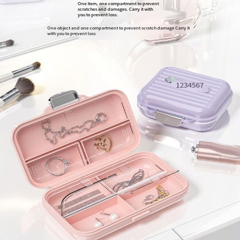 7 Day Portable Pill Organizer – Compact Medicine Box With Individual Compartments And Lid Lock_voghion.com