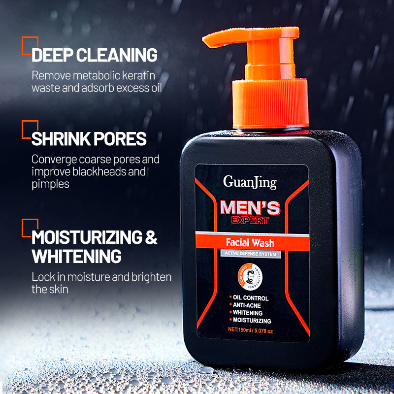Men's Oil Guanjing Control ACNE Facial Cleanser Skincare Products_voghion.com
