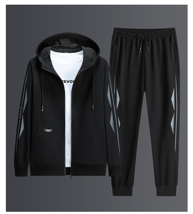 Herrenbekleidung L 8XL Große Größen Pullover Herren Freizeitanzug Herren Frühling und Herbst Jugend Sportanzug Lockere Kapuzenjacke Herrenhose_voghion.com