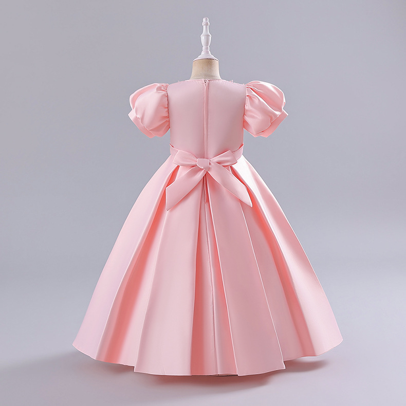 Robe princesse à fleurs pour filles d'un an, spectacle de Piano d'été_voghion.com