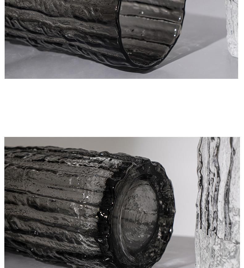 Glacial Art Celebrity Vase - Composizione floreale in vetro ghiacciato trasparente per decorazioni di lusso
_voghion.com