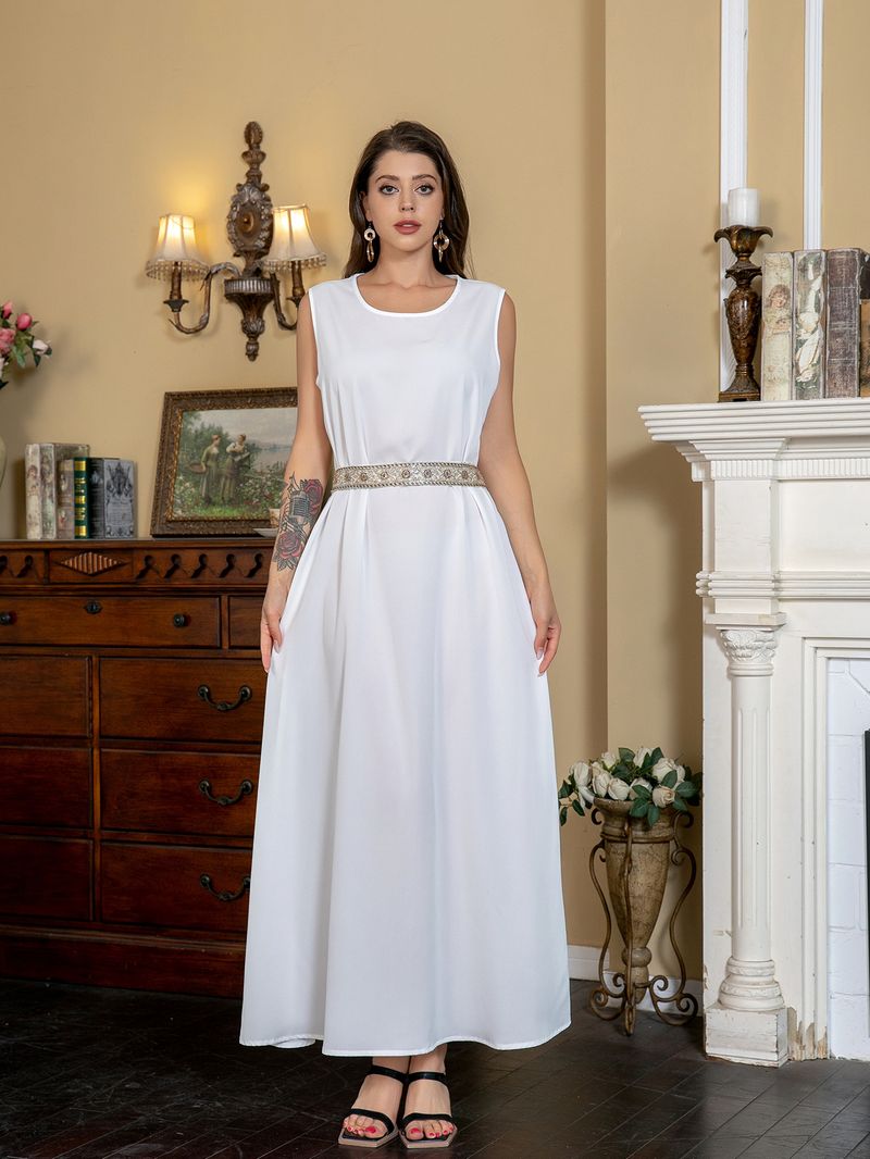 SW013 Muslimischen frauen Kleid Sommer Gold Folie Abaya_voghion.com