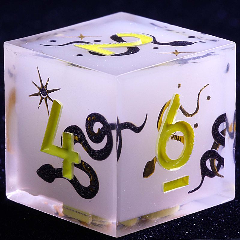 9 Polyhedral Resin Sets Dice D&D Serpent Moon Omen For Dungeons Dragons RPG_voghion.com