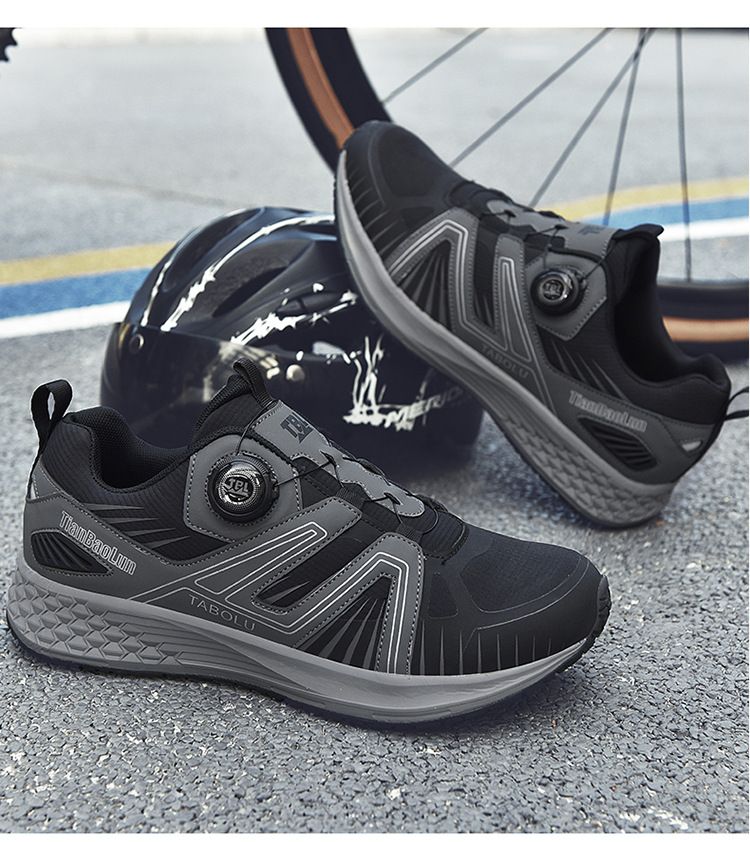 2024 Professional Cycling New Model Non-Locking Men's Mountain Lock Hard Sole Breathable Road Bike Bicycle Shoes_voghion.com