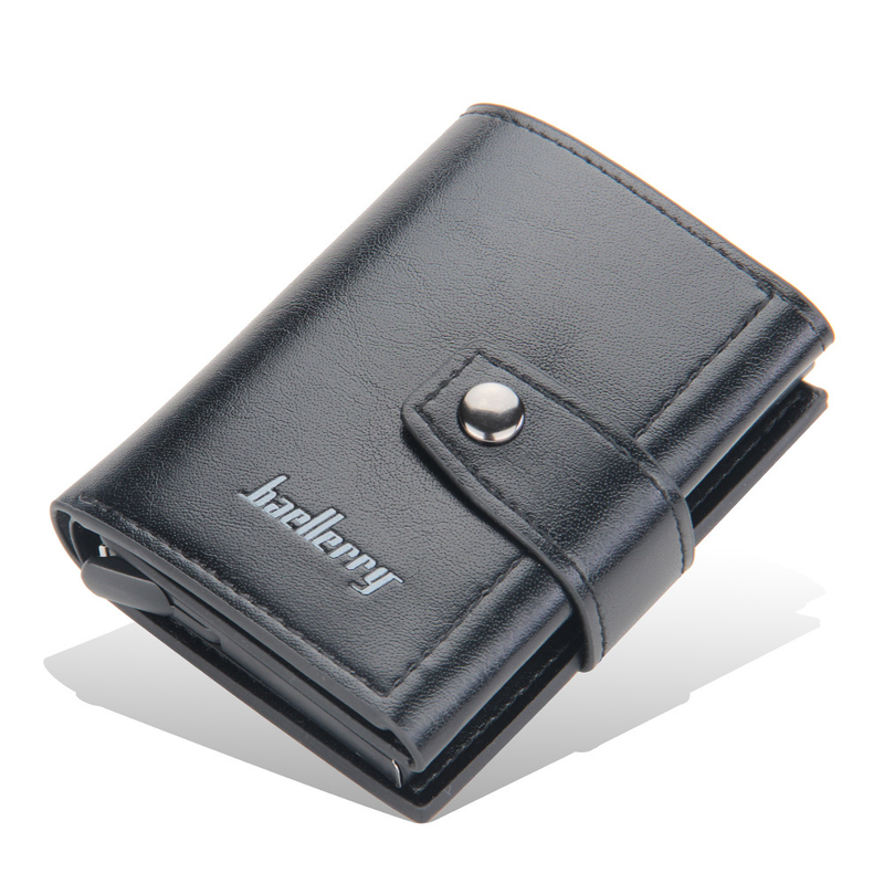 Men's Card Holder European and American Automatic Pop-up Card Buckle Card Clamp New Metal Aluminum Case Card Holder_voghion.com