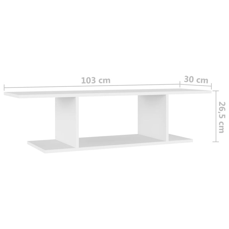 TV-Wandschrank Weiß 103x30x26,5 Cm_voghion.com
