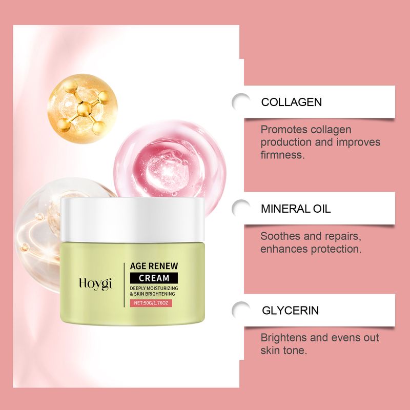 Cremă de față Hoygi Lightening, Moisturizing, Hrănitoare, Fermitoare, Moale, Fină, Delicată, Hidratantă, Combate riduri_voghion.com