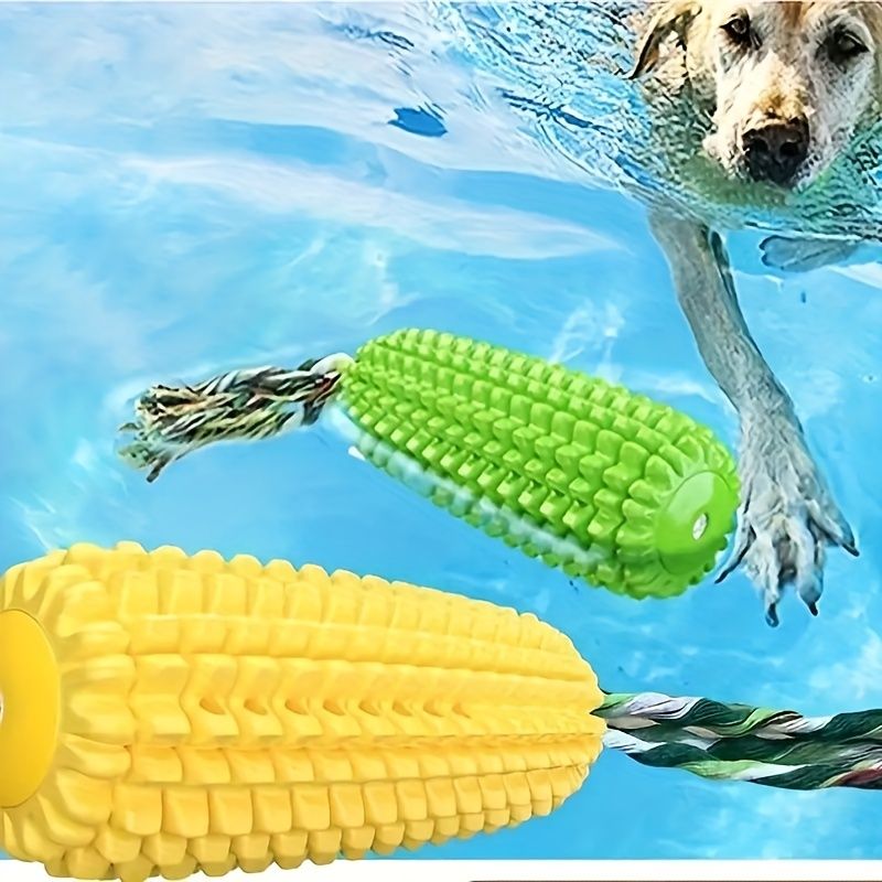 Dog Chew Toys, Puppy Toothbrush Clean Teeth Interactive Corn Toys, Dog Toys Aggressive Chewers Meduium Large Breed_voghion.com