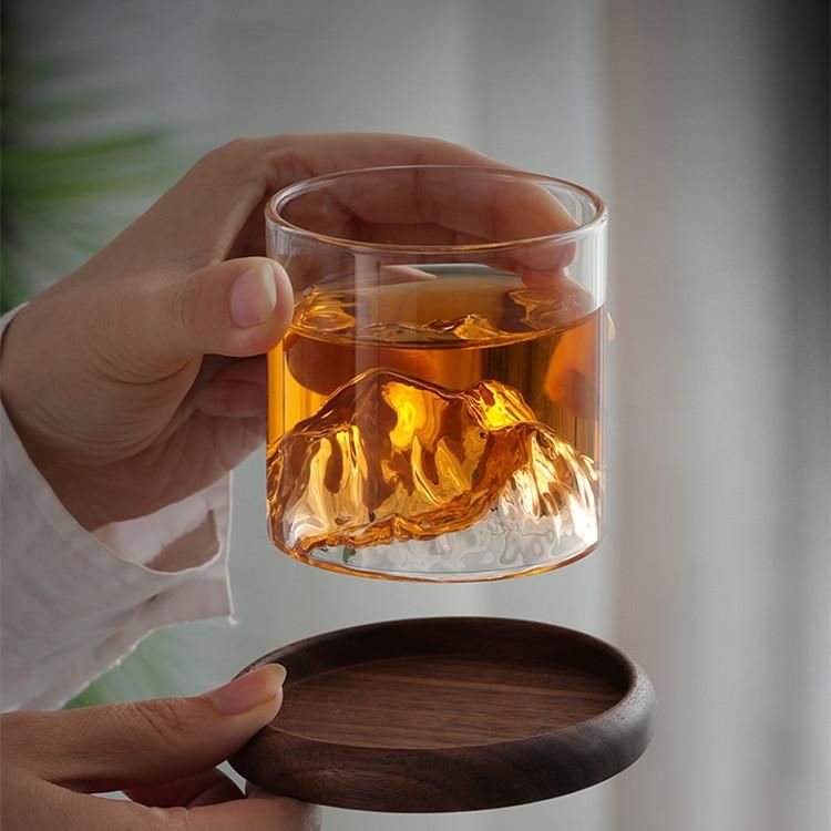 180/300ml Whiskey Glasses Mount Japanese Whiskey Glasses Fuji-Mount Drinking Glass Mountain Water Glass Drinking Glass Mug Cup_voghion.com