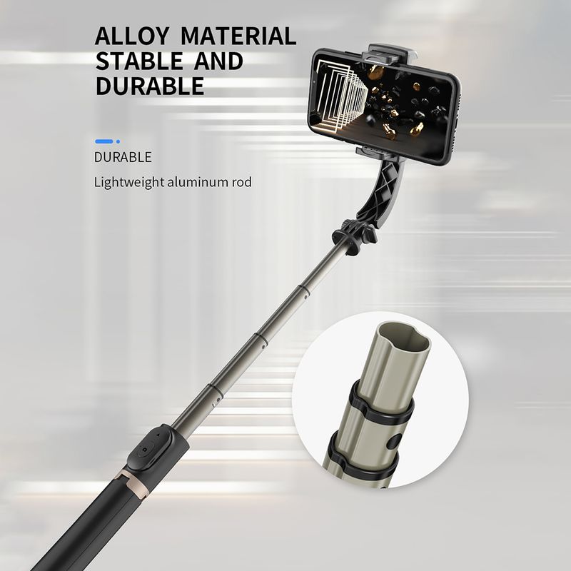 8 Bluetooth-Compatible Handheld Aluminum Alloy Gimbal Stabilizer Portable For Phone Holder Video Record_voghion.com
