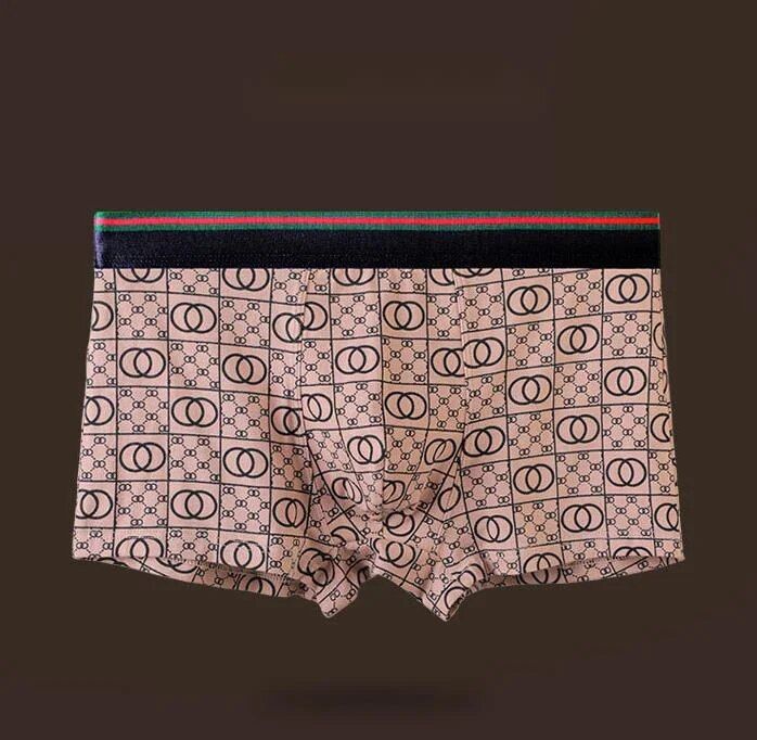 GD Herrenunterwäsche, GDAD-Geschenkbox, reine Baumwolle, atmungsaktiv, personalisierbar, bedruckt, Unterwäsche, Big G Corner Shorts_voghion.com