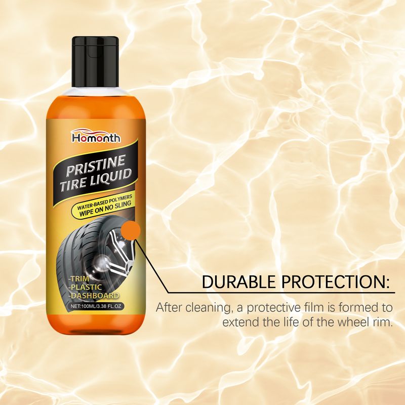 Homonth Automobile Tire Cleaner, Automobile Tire Cleaning Decontamination And Descaling New Tire Cleaning Agent_voghion.com
