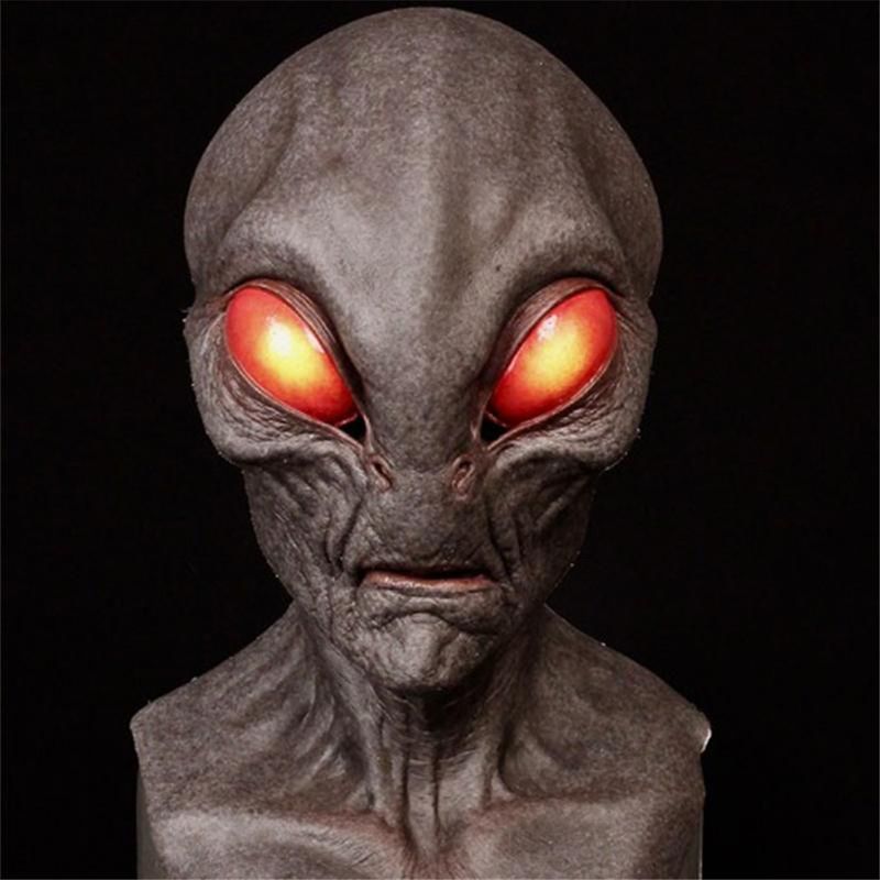 Halloween onafhankelijke station explosie buitenaards masker hoofddeksel horror masker UFO ruimte rekwisieten perifere_voghion.com
