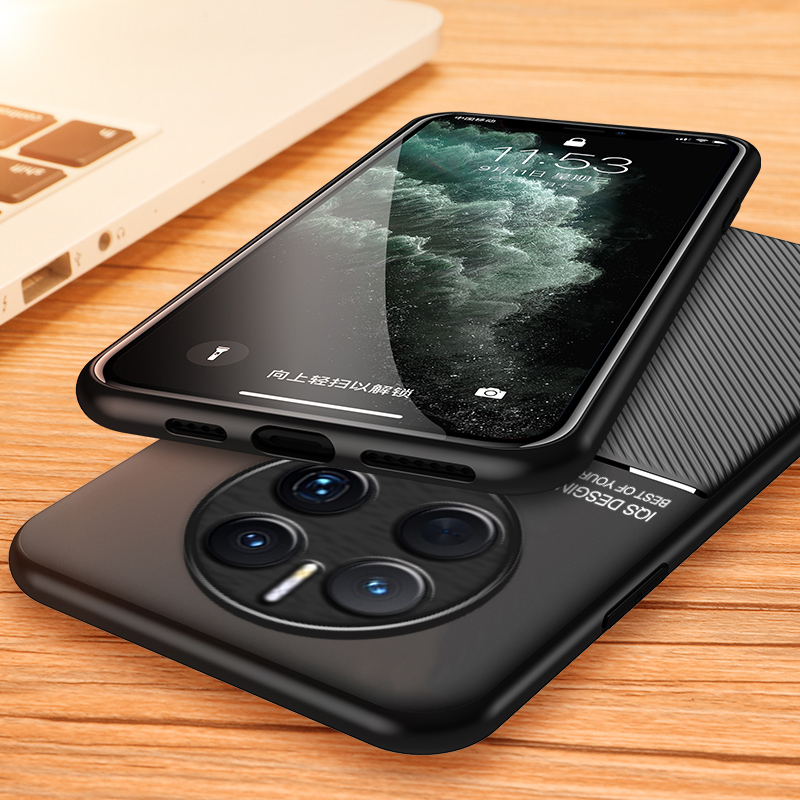 For Huawei Mate 50 Pro Case Car Magnetic Leather Cover Soft Frame Funda On For Mate 50 Pro Mate50 Pro Phone Cases Capa_voghion.com