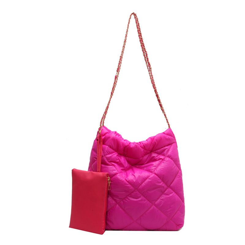 Borsa a tracolla imbottita da donna Y2k Lare Capacità Borsa a tracolla arricciata Ba Moda trapuntata Casual Donna Viaggio a quadri_voghion.com