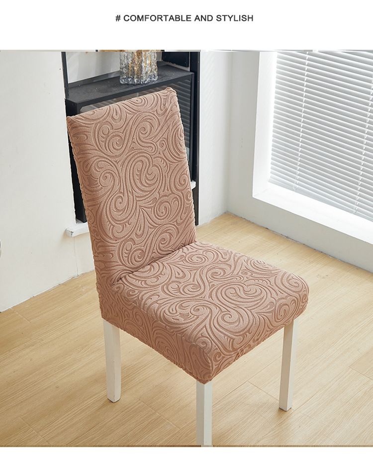 Coprisedie universali elasticizzate, coprisedie da pranzo a copertura totale, tessuto in poliestere antiscivolo e resistente, design geometrico moderno_voghion.com