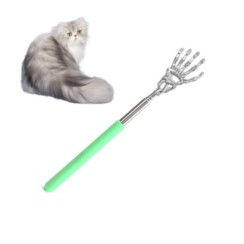 Pettine per toelettatura per gatti e cani, giocattoli da gioco telescopici_voghion.com