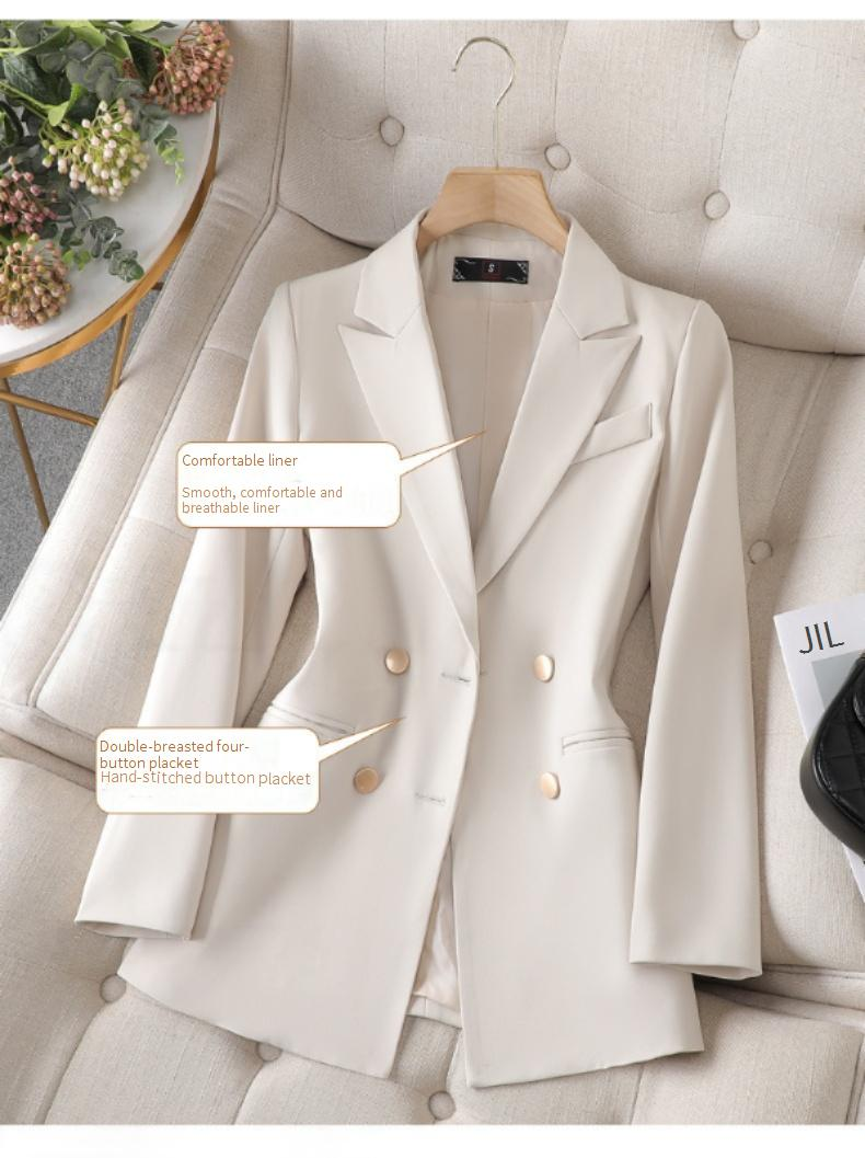 Giacca da abito da donna, piccola, temperamento, professionale, casual, con vita alta_voghion.com