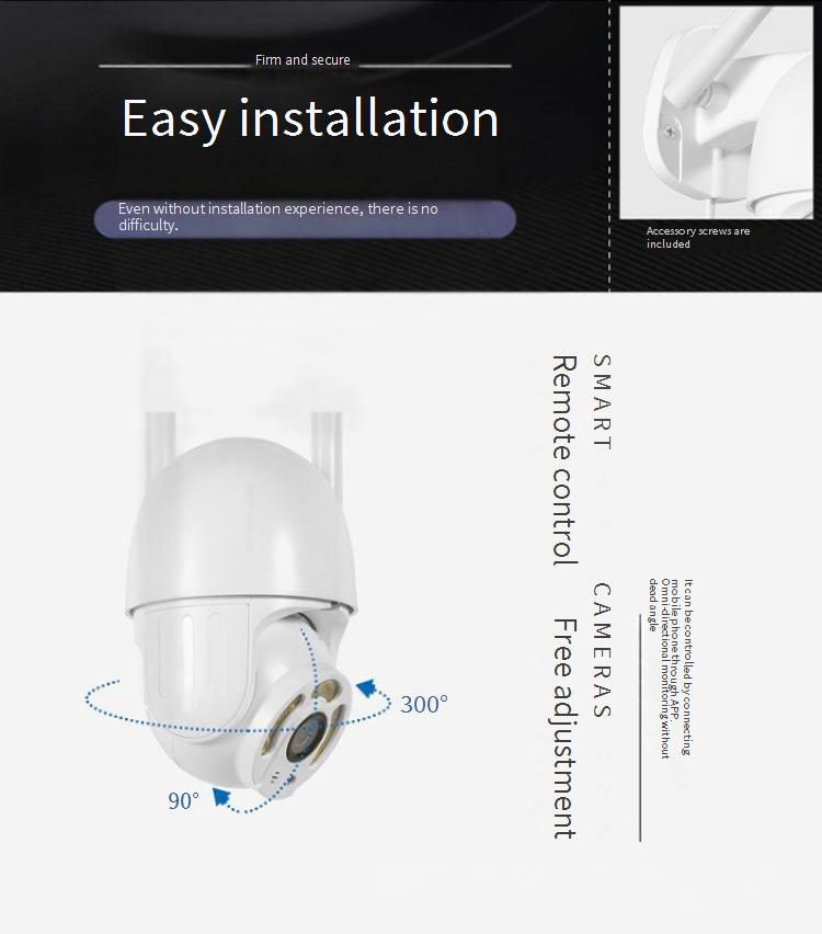 Sicherheitskameras 1080P Xiongmai Intelligente wasserdichte drahtlose Wifi-Heimkamera für den Außenbereich Ball Machine Überwachungskamera XM_voghion.com