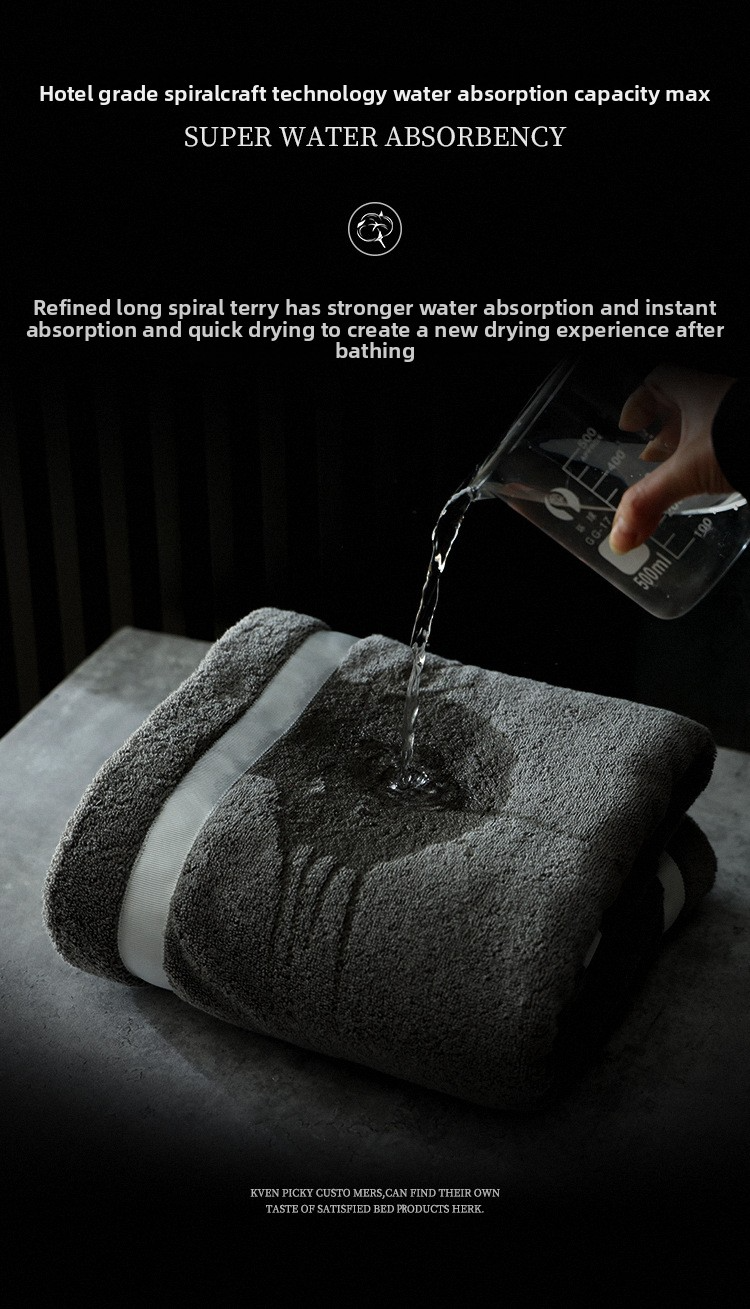 Long-Staple Cotton Bath Towel - Antibacterial & Deodorizing Hotel Grade Extra Thick & Large (Class A Certified)_voghion.com