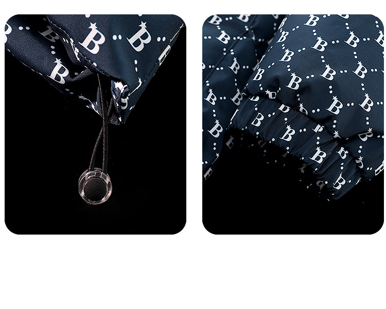 Moška oblačila Nova jopica z zadrgo, kontrastna barva, Y2k stranski šiv, žep, šivanje, črka, vezenje, jakna s kapuco_voghion.com