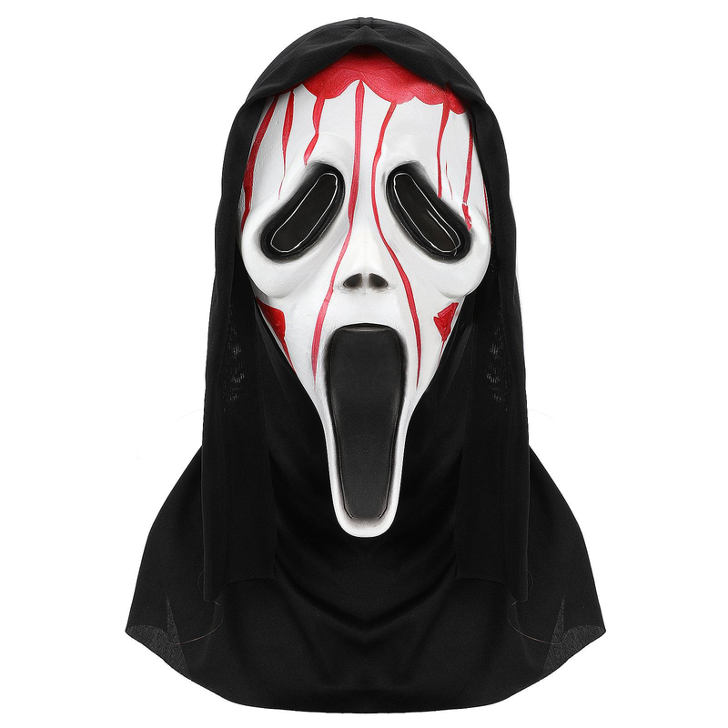 Maska lateksowa Premium Scream – przerażający dodatek na imprezę halloweenową z realistycznymi detalami_voghion.com