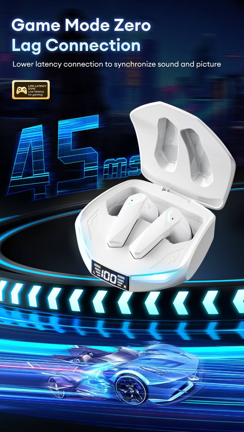 Lenovo XT53 AI Wireless Upgrade Edition Bluetooth 5.4 Earbuds LED Digital Display Waterproof Earbuds HD Calling AI Real-Time Translation Earbuds_voghion.com
