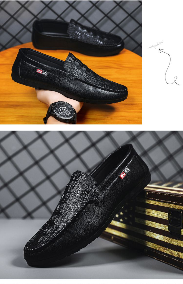 Mens Genuine Leather Men Casual Shoes Luxury Brand leather Loafers Moccasins High Quality Driving Shoe Comfortable big size38-47_voghion.com