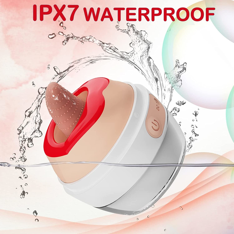 Vibrador 3 en 1 para lamer y vibrar pezones con calefacción, estimulador de clítoris, realista, para lamer y lengua, para mujeres_voghion.com